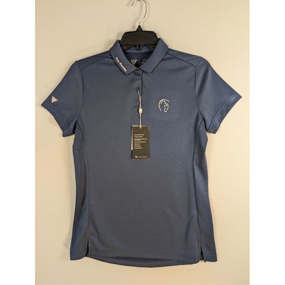 Levelwear Golf Polo Womens S Navy Blue Bear Mountain Resort British Columbia NEW